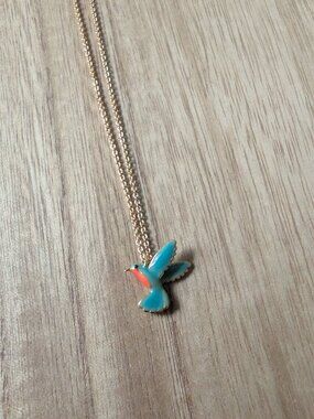 Kate Spade New York Hummingbird Mini Pendant Necklace